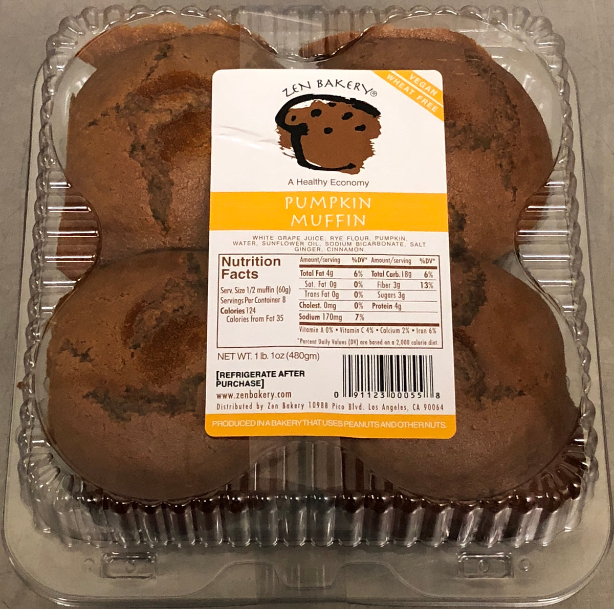 Zen Bakery Pumpkin Muffins Bakery