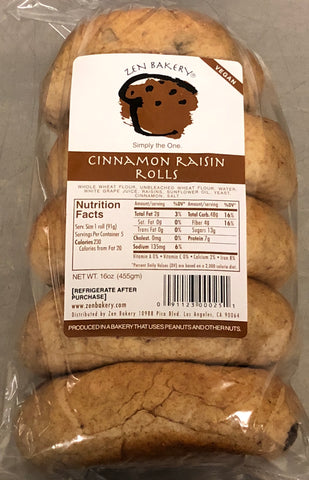 Zen Bakery Cinnamon Raisin Rolls (Bagels)